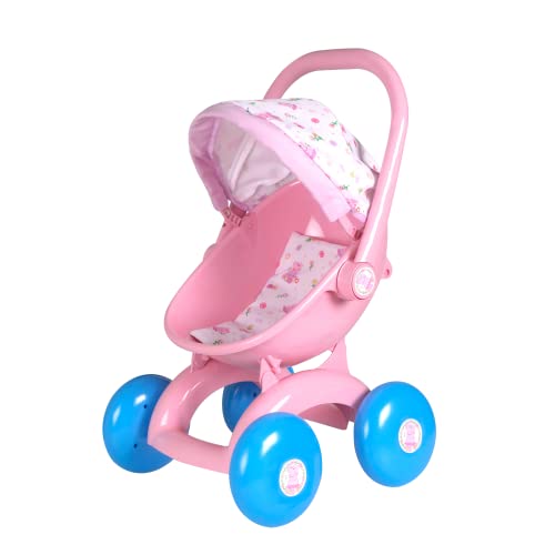 Peppa Pig 4-in-1 My First Pram | Pushchair & Pram Toys For Kids Girls & Boys Age 3 Years+ (Pink - Ballet Print)