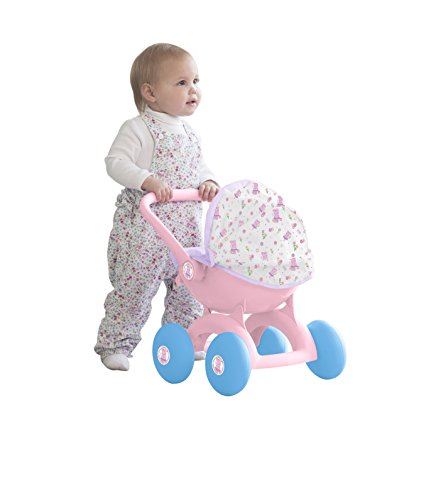 Peppa Pig 4-in-1 My First Pram | Pushchair & Pram Toys For Kids Girls & Boys Age 3 Years+ (Pink - Ballet Print)