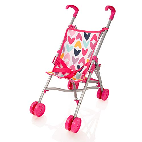 Molly Dolly My First Dolls Pram & Doll Set - Girls Toy Doll Stroller Pushchair Buggy