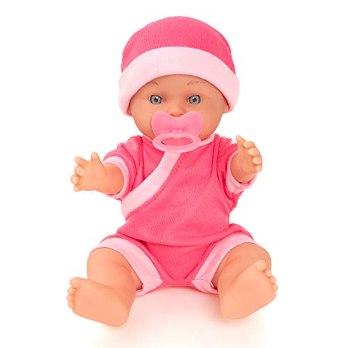 Molly Dolly My First Dolls Pram & Doll Set - Girls Toy Doll Stroller Pushchair Buggy