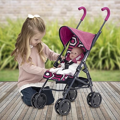Joie Junior Nitro Stroller In Geometric Print | Geometric Print Childrens Pushchair | Lightweight Easy Umbrella Fold Kids' Travel System | Pushchair & Pram Toys For Kids Boys & Girls Ages 3+