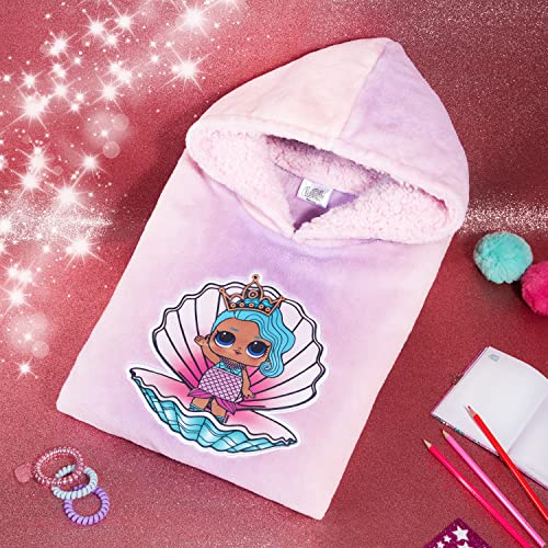 L.O.L. Surprise! Oversized Hoodie Blanket for Girls, Lol Doll Gifts for Girls Multi