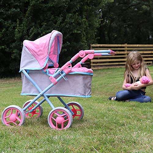 Laeto Bella And Friends Kids Folding Ranger Pushchair Toy With Adjustable Handles For Baby Dolls