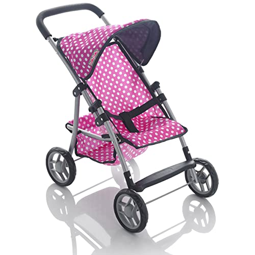 Molly Dolly My First Doll's Pushchair - Collapsible Toy Pram For Girls