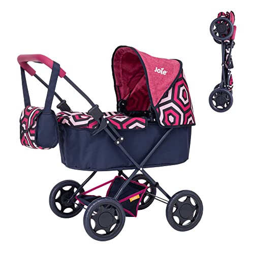 Joie Junior Sweetie Pram With Matching Changing Bag | Geometric Print Childrens Pushchair | Kids Travel System With Matching Changing Bag |Pushchair & Pram Toys For Kids Boys & Girls Ages 3+