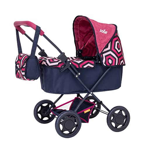 Joie Junior Sweetie Pram With Matching Changing Bag | Geometric Print Childrens Pushchair | Kids Travel System With Matching Changing Bag |Pushchair & Pram Toys For Kids Boys & Girls Ages 3+