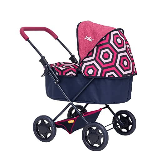 Joie Junior Sweetie Pram With Matching Changing Bag | Geometric Print Childrens Pushchair | Kids Travel System With Matching Changing Bag |Pushchair & Pram Toys For Kids Boys & Girls Ages 3+