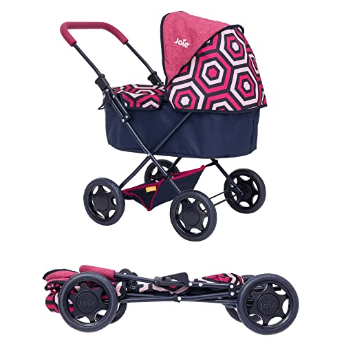 Joie Junior Sweetie Pram With Matching Changing Bag | Geometric Print Childrens Pushchair | Kids Travel System With Matching Changing Bag |Pushchair & Pram Toys For Kids Boys & Girls Ages 3+