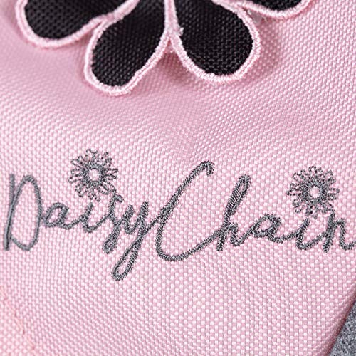 Play Like Mum Daisy Chain Zipp Twin Max Dolls Pushchair – Adjustable handles from 76-82cm. For ages 4,5,6,7,8 or 9 years. In Classic Pink Fabric