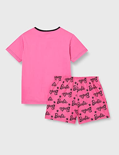 Barbie Girls Pyjamas Short PJ Set, Doll Pyjamas for Girls, Ages 3 to 10 Years, Official Merchandise (3-4 Years) Pink