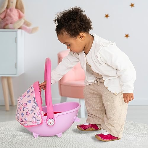 Peppa Pig My First 4-in-1 Pram | Including A Removable Carry Cot And Baby Chair | Pink And White Peppa Pig Themed Childrens Pushchair & Pram Toys For Kids Boys & Girls Ages 18M+