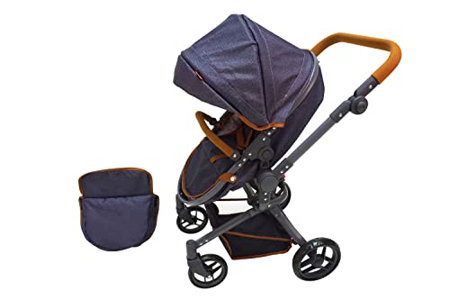 KNORRTOYS.COM Knorr toys 90930 Doll's Pram Boonk Dark Blue