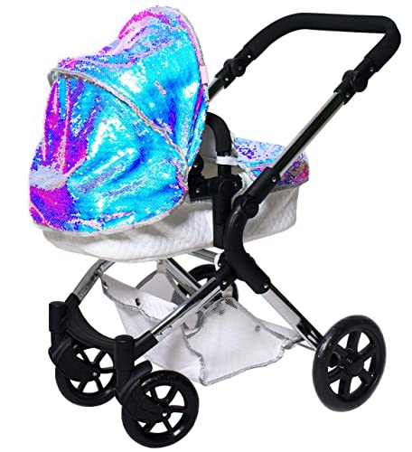 Roma Polly Amy Childs Single Dolls Pram - Mermaid 3-9 years