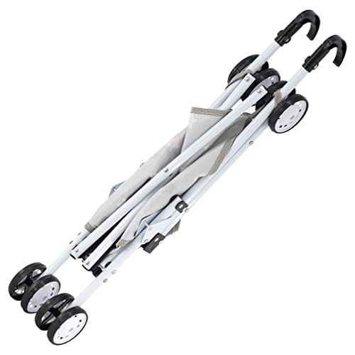 Dolls Foldable Stroller Buggy Jogger Baby Doll Pram Dolls Accessories Toy (Stars)