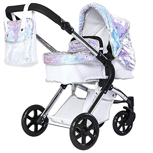 Roma Polly Amy Childs Single Dolls Pram - Mermaid 3-9 years