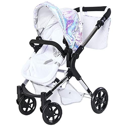 Roma Polly Amy Childs Single Dolls Pram - Mermaid 3-9 years