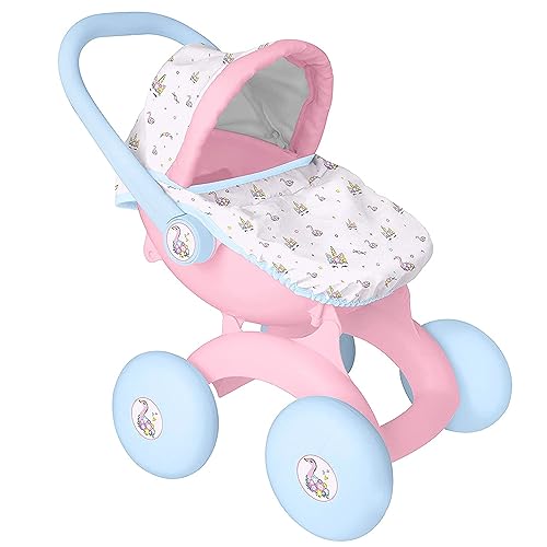 HTI Toys & Games BabyBoo 4 In 1 My First Pram | Childrens Baby Doll Pushchair Stroller Toy Great For Girls & Boys 18 Months+