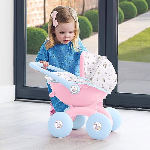 HTI Toys & Games BabyBoo 4 In 1 My First Pram | Childrens Baby Doll Pushchair Stroller Toy Great For Girls & Boys 18 Months+