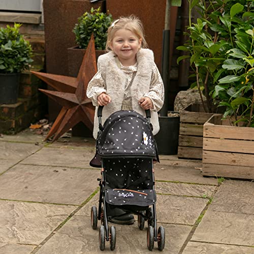 Daisy Chain Little Zipp Dolls Pushchair – 62cm handle height. For 18 months to 3 years. (Limited Edition Twilight)