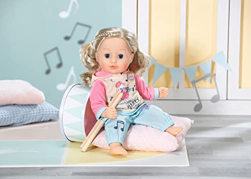 Baby Annabell 706565 Jogging Suit Cosy Two-Piece Outfit to Fit Little 36cm Dolls-Suitable for Children Aged 1+ Years-Includes Hoody, Trousers and Clothes hanger-706565