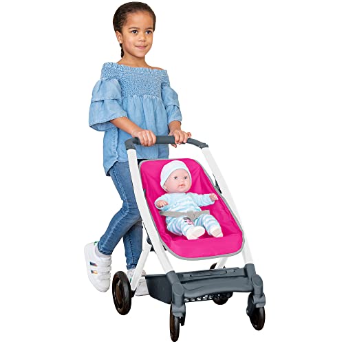 Chicco Pink Junior 3-in-1 Pram | Pink Pushchair With 3 Modes Including Dolls Pram, Pushchair And Carry Cot | Ideal Children's Pram Toy For Both Boys And Girls Aged 3 And Over