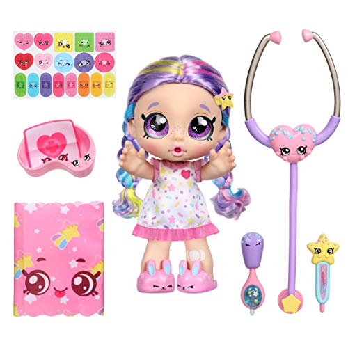 Kindi Kids Toddler Doll - Shiver and Shake Rainbow Kate - Interactive Talking Toy with Shopkins Accessories, 5.55 x 3.98 x 9.96 inches
