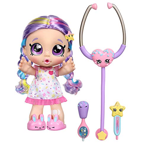 Kindi Kids Toddler Doll - Shiver and Shake Rainbow Kate - Interactive Talking Toy with Shopkins Accessories, 5.55 x 3.98 x 9.96 inches