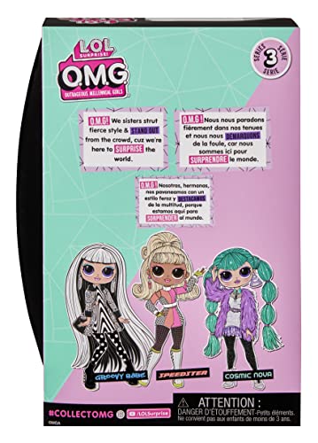 LOL Surprise OMG Fashion Doll - COSMIC NOVA - Includes Fashion Doll, Multiple Surprises, and Fabulous Accessories - Great Gift for Kids Ages 4+