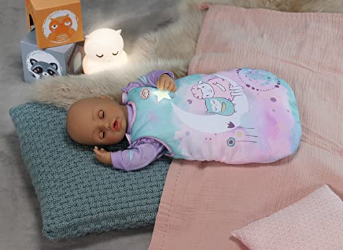 Baby Annabell Sweet Dreams Sleeping Bag - To Fit Dolls up to 43cm - Glow in the Dark Effect - Suitable for children aged 3+ years - 707135