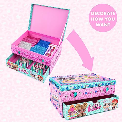 L.O.L. Surprise! 42-0012/19 Decorate Your Own Jewellery Box for Girls-LOL Surprise, 10 x 20 x 15 Centimeters