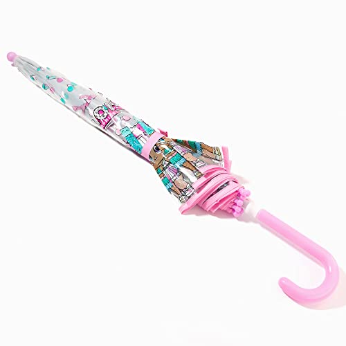 Claire's L.o.l. Surprise! Pink Umbrella Children's Clear Dome Umbrella