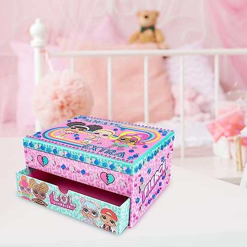 L.O.L. Surprise! 42-0012/19 Decorate Your Own Jewellery Box for Girls-LOL Surprise, 10 x 20 x 15 Centimeters