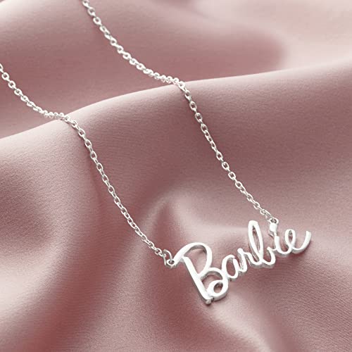Barbie Script Logo Necklace