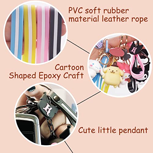 Tomicy 4Pcs Kids Keychain,Cartoon Keychain,Kids Bag Pendant,Cartoon Pendant,Cartoon Figure Pendant,Model Dolls,Cute Key Fob Accessories