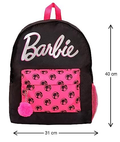 Barbie Backpack for Adults Teen Girls Kids School College Rucksack Black Travel Bag