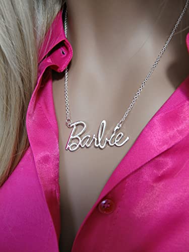 Barbie Script Logo Necklace