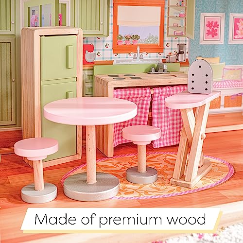 KidKraft Majestic Mansion Wooden Dolls House With Furniture And Accessories Included, 4 Storey Play Set with Garage and Lift for 30 cm/12 Inch Dolls, Kids' Toys, 65252 - Amazon Exclusive