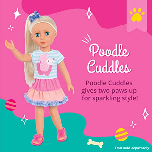 Glitter Girls GG50134Z Poodle Cuddles Fashion Outfit with Hair Bow – 35.6 cm (14-inch) Doll Clothes and Accessories for Kids Ages 3 and Up