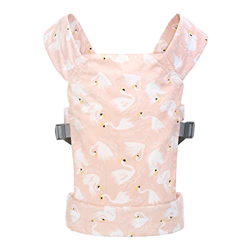 Baby Doll Carrier for Kids, Front and Back Carrying with Adjustable Straps for Girls, Stuffed Toy Carrier Doll Accessories for Kids, 100% Cotton
