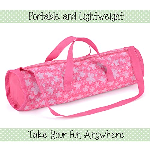 Toyrific Snuggles Deluxe Dolls | Travel Cot Bed, Doll Accessories for Children Girls, 43 cm, Pink