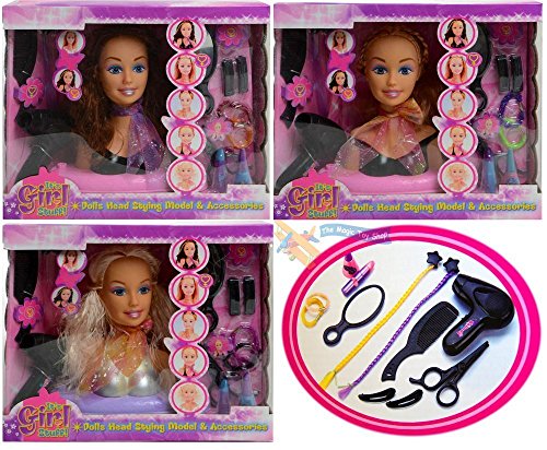 KandyToys Doll Styling Head Playset with Accessories