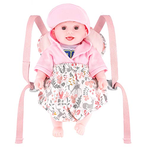 GAGAKU Baby Doll Carrier Stuffed Toy Carrier Doll Accessories for Kids – Pink (Reindeer)