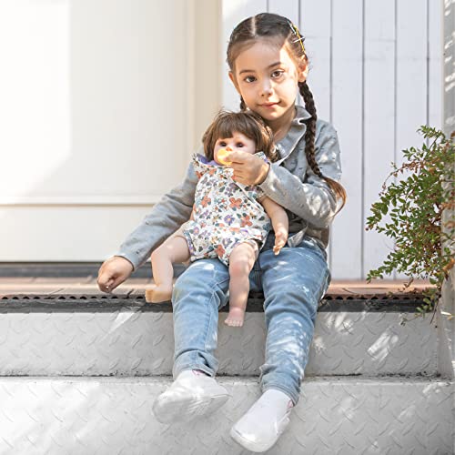 GAGAKU Baby Doll Carrier Stuffed Animal Carrier for Girls Doll Accessory Adjustable Straps for 12 to 24 inch Reborn Baby Dolls - Purple Flowers