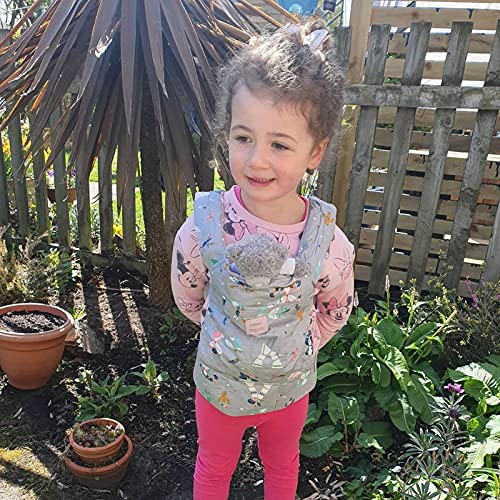 Bebamour Baby Doll Carrier for Kids Baby Doll Accessories, Grey Animal