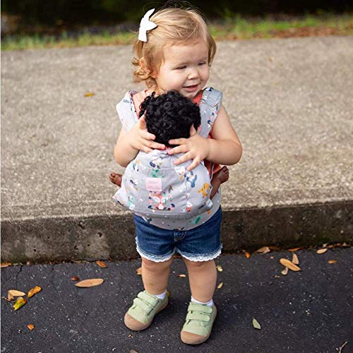 Bebamour Baby Doll Carrier for Kids Baby Doll Accessories, Grey Animal