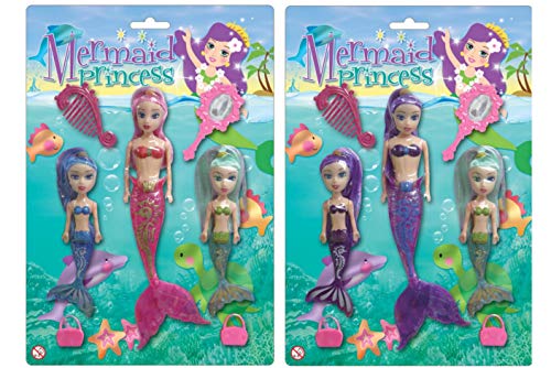 Mermaid Princess Set of 3 Dolls with Accessories | Mermaid Dolls | Kids Toys | Dolls For Girls