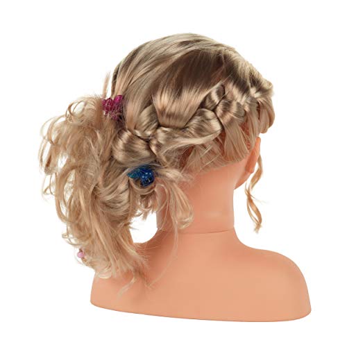 Theo Klein 5240 Princess Coralie Make-Up and Hairdressing Head 'Sophia' I With Hair clips , Make - up and lots of further Accessories I for Children Aged 3 Years and up