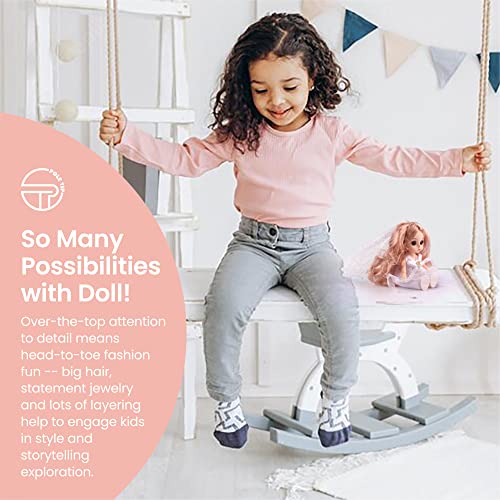 Pole Tip Baby Dolls For Kids, Soft Dolls, Mini Dolls, Dolls For Girls, Party Bag Fillers For Kids, Christmas And Easter Gifts For Kids , Toddler Garden Toys , Travel Toys For Kids ( White Doll )