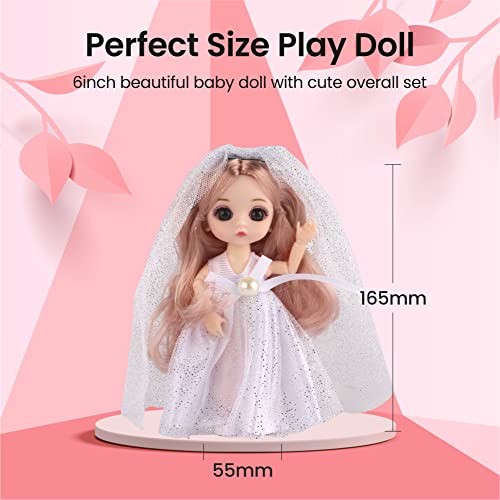 Pole Tip Baby Dolls For Kids, Soft Dolls, Mini Dolls, Dolls For Girls, Party Bag Fillers For Kids, Christmas And Easter Gifts For Kids , Toddler Garden Toys , Travel Toys For Kids ( White Doll )