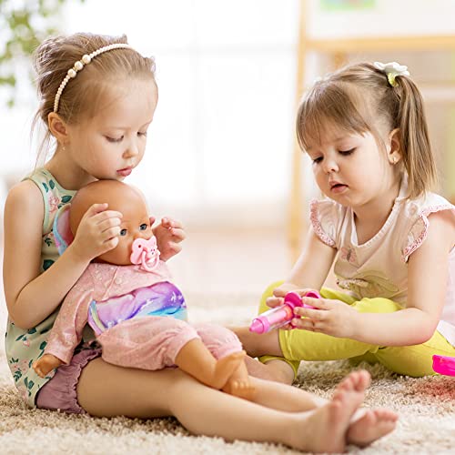 Aolso Baby Doll Carrier Storage Bag Backpack, Baby Doll Carrier with Adjustable Straps, Doll Sling Carrier Front and Back Portable Bag Doll Accessories for 14-18 Inch Dolls (Doll Not Included)